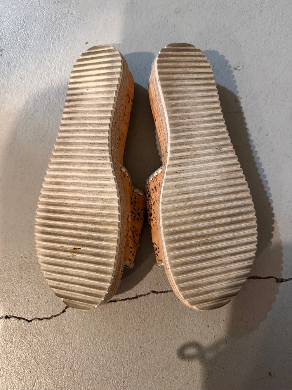 Jack Rogers Cork Perforated Slide Sandals Size 8 - Picture 4 of 8